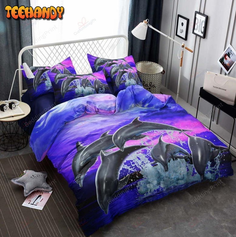 Dolphins Bed Sheets Spread Duvet Cover Bedding Sets