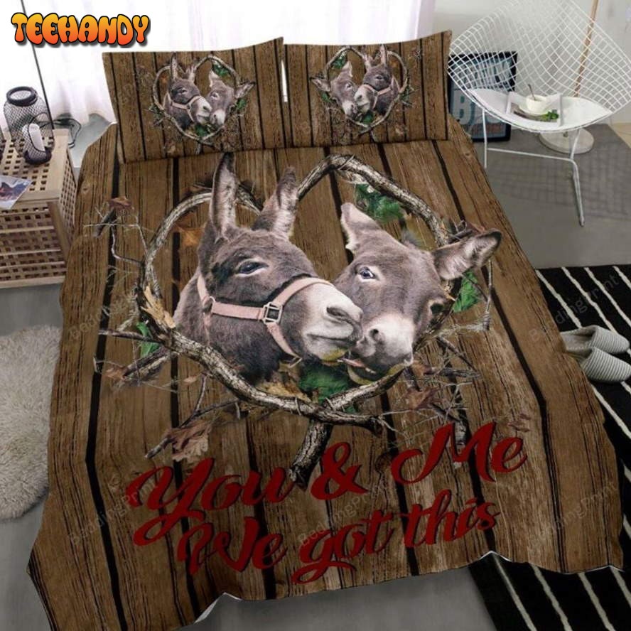 Donkey Couple You And Me We Got This Bedding Sets