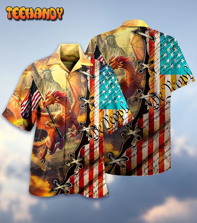 Dragon American Love Life So Cool Hawaiian Shirt