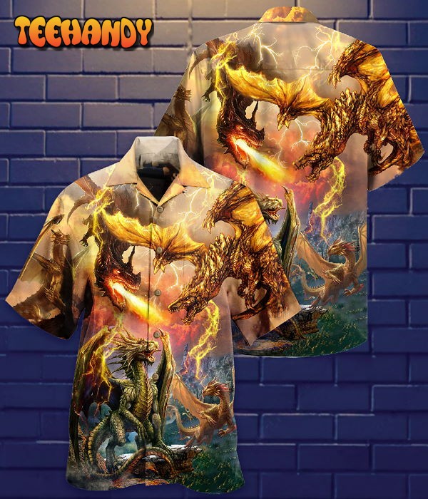 Dragon Fight To Defend The Territory Hawaiian Shirt