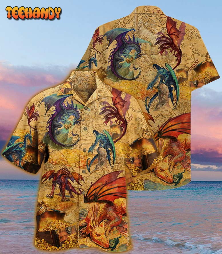 Dragon Love Gold Amazing Hawaiian Shirt