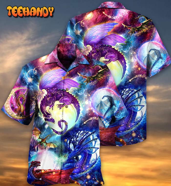 Dragon Love Life Galaxy Sky Hawaiian Shirt