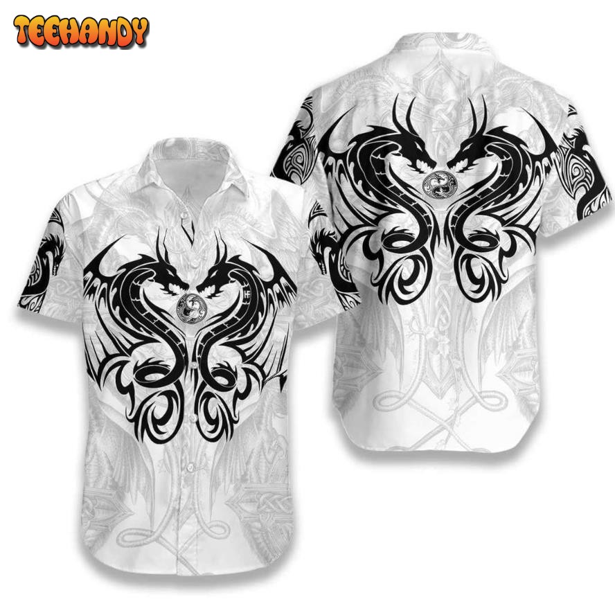 Dragon Tattoo Cool Design Aloha Hawaiian Shirt