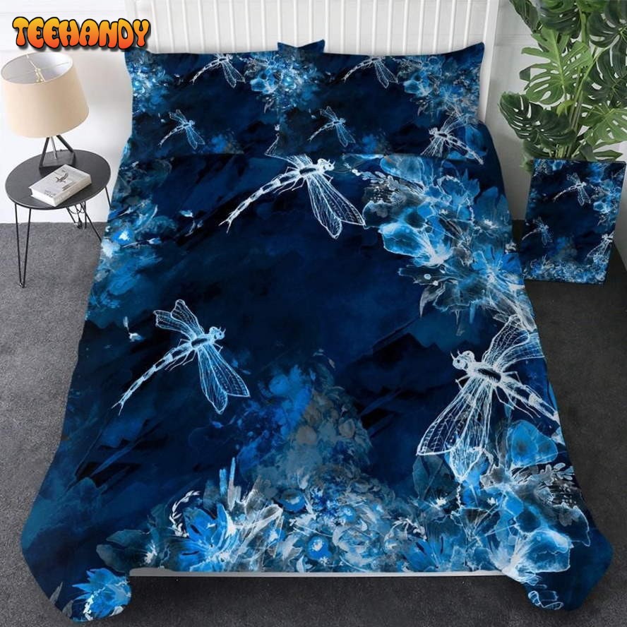 Dragonflies At Night Duvet Cover Bedding Sets