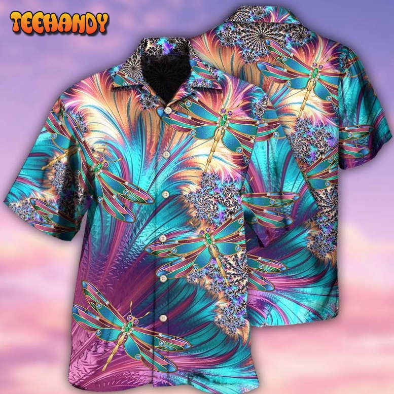 Dragonfly Loves Summer Vibes Hawaiian Shirt