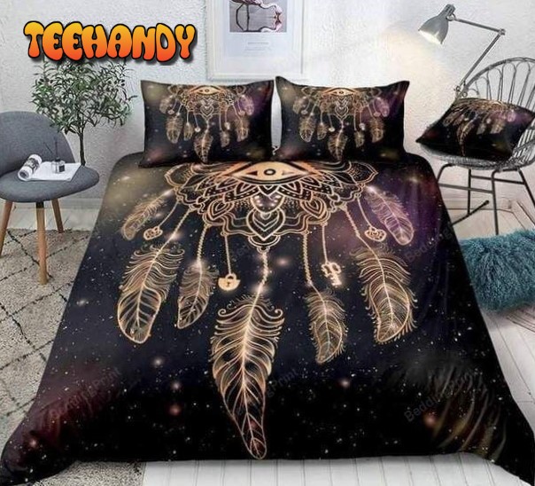 Dreamcatcher With Magic Eye And Feathers Bed Sheets Bedding Sets