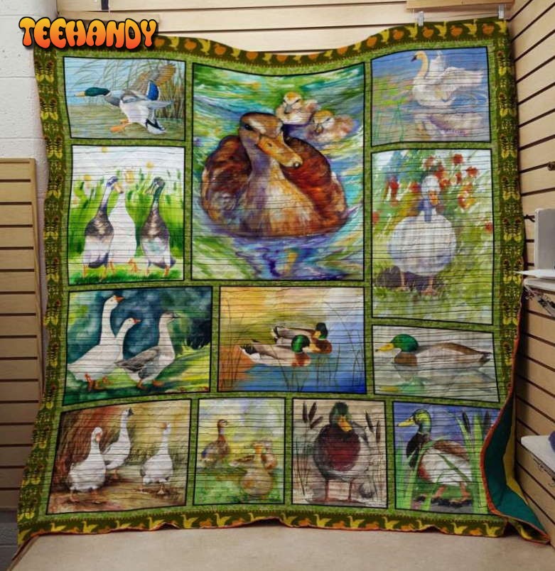 Duck 3D Customized Quilt Blanket