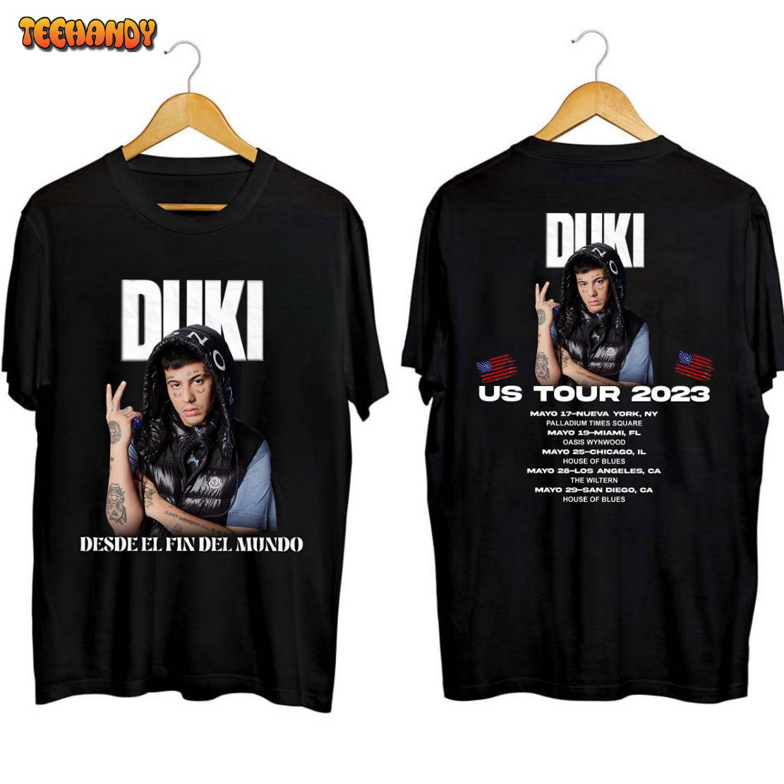 Duki Desde El Fin Del Mundo Tour 2023 Shirt, Duki 2023 Concert Shirt