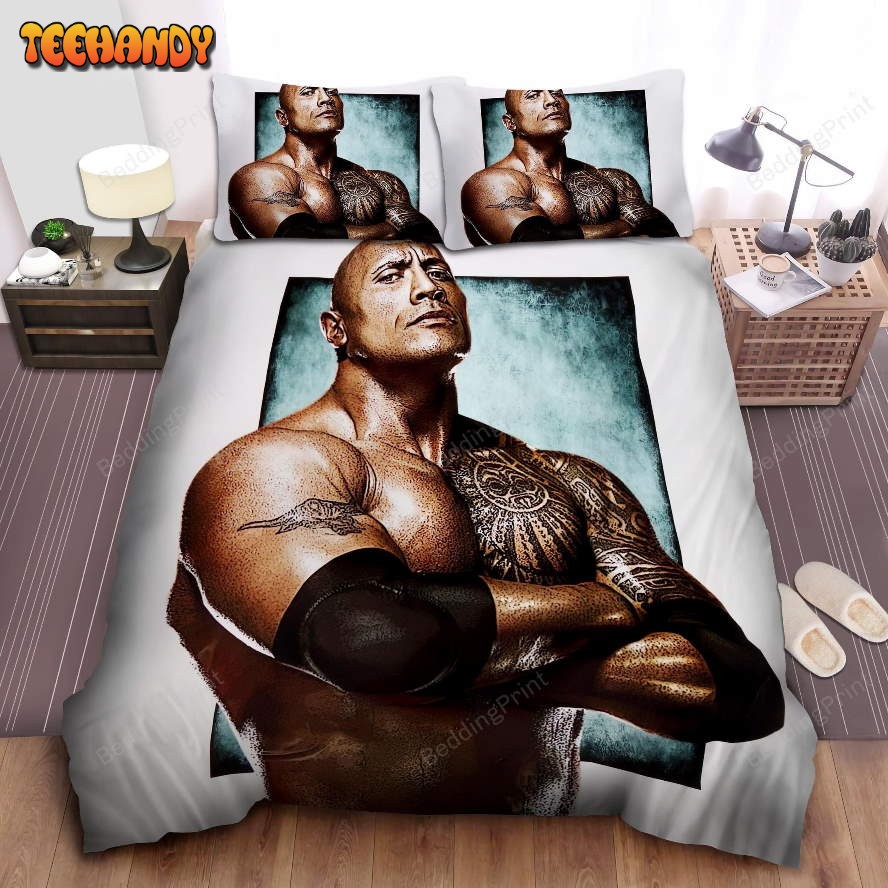 Dwayne ‘the Rock’ Johnson Digital Drawing Duvet Cover Bedding Sets