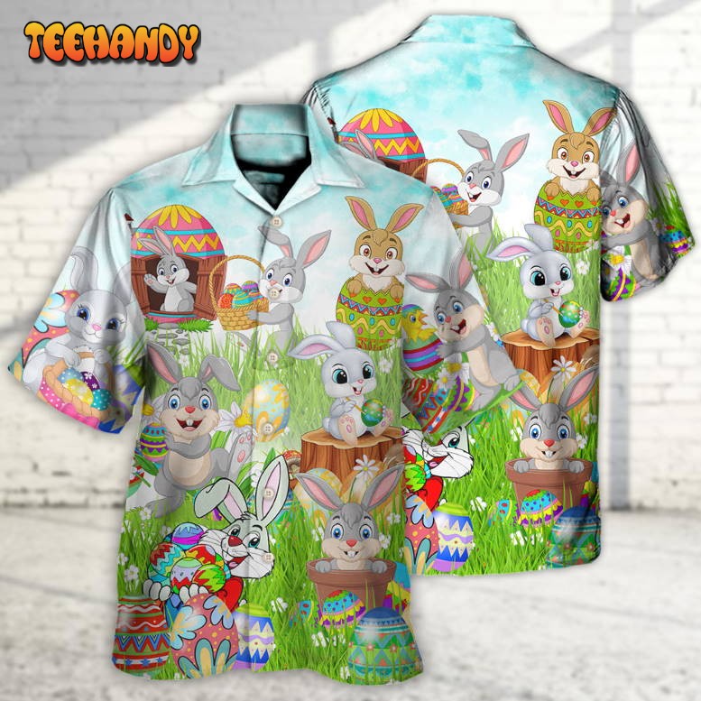 Easter Im So Egg Funny Rabbit Hawaiian Shirt