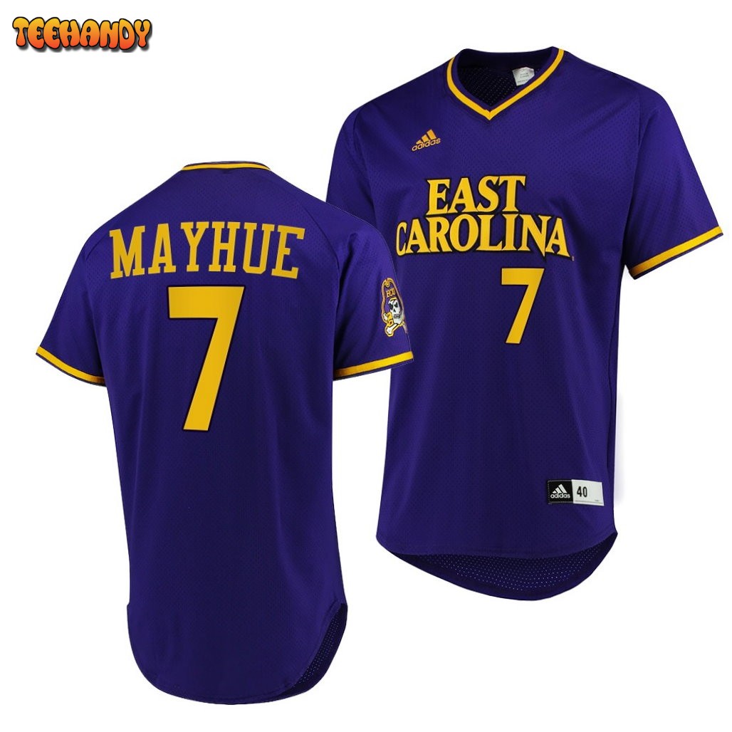 ECU Pirates C.J. Mayhue College Baseball Jersey Purple