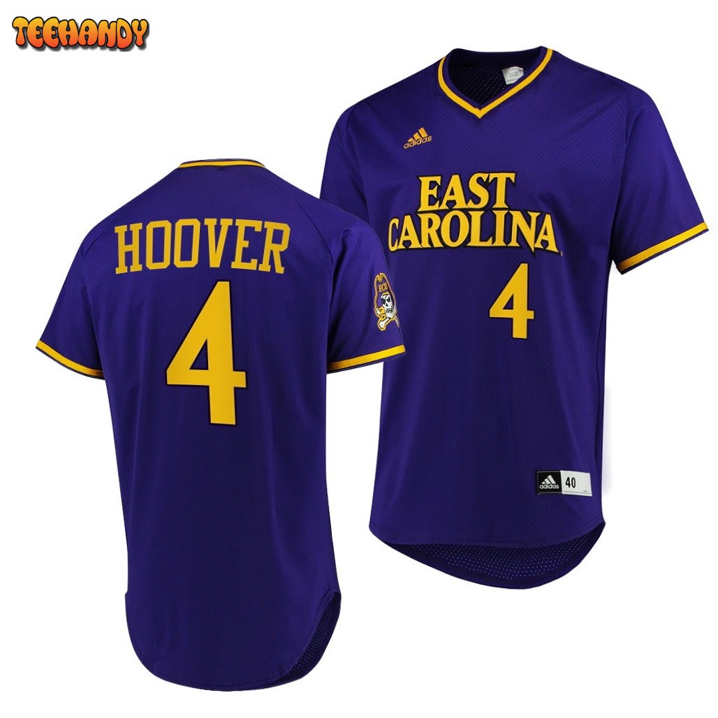 ECU Pirates Lane Hoover College Baseball Jersey Purple