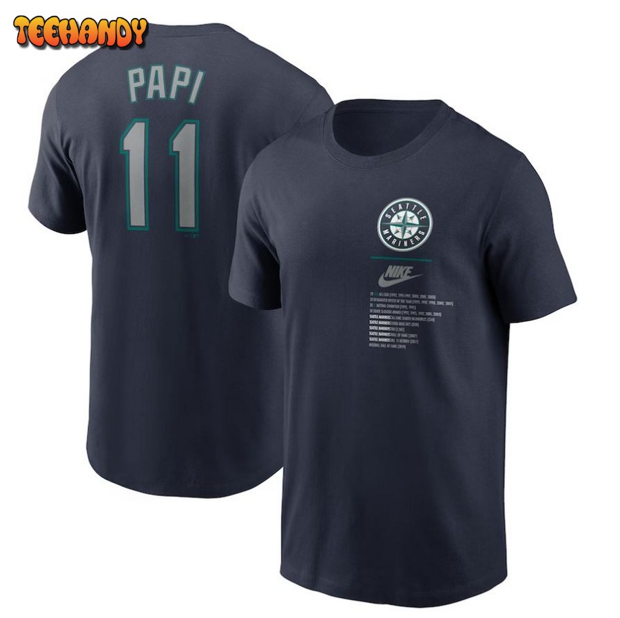 Edgar Martinez Seattle Mariners Legend Name & Number T-Shirt