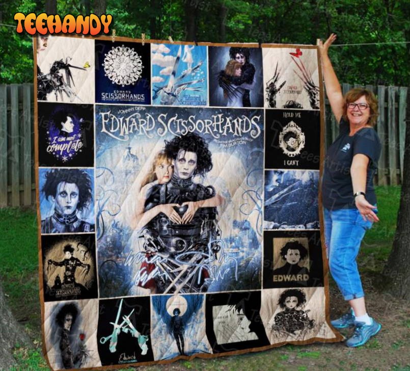 Edward Scissorhands 3D Customized Quilt Blanket