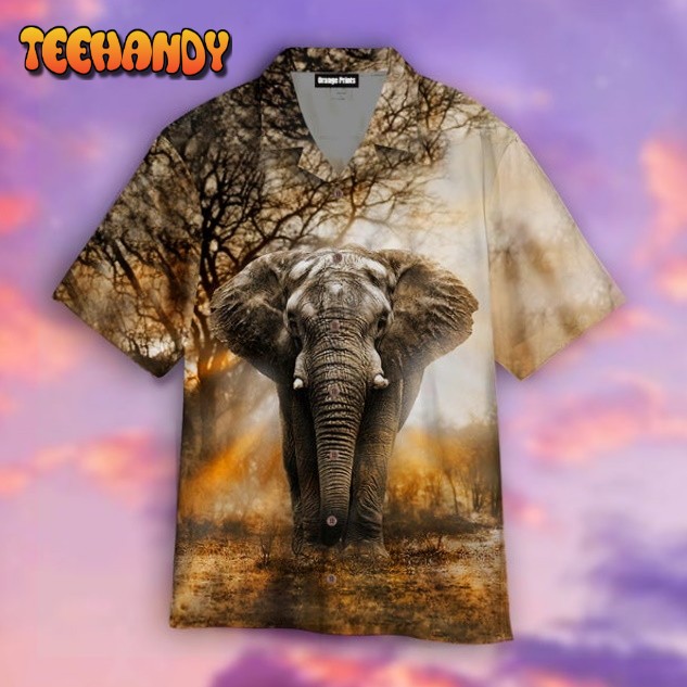 Elephant 3D Hawaiian Shirt