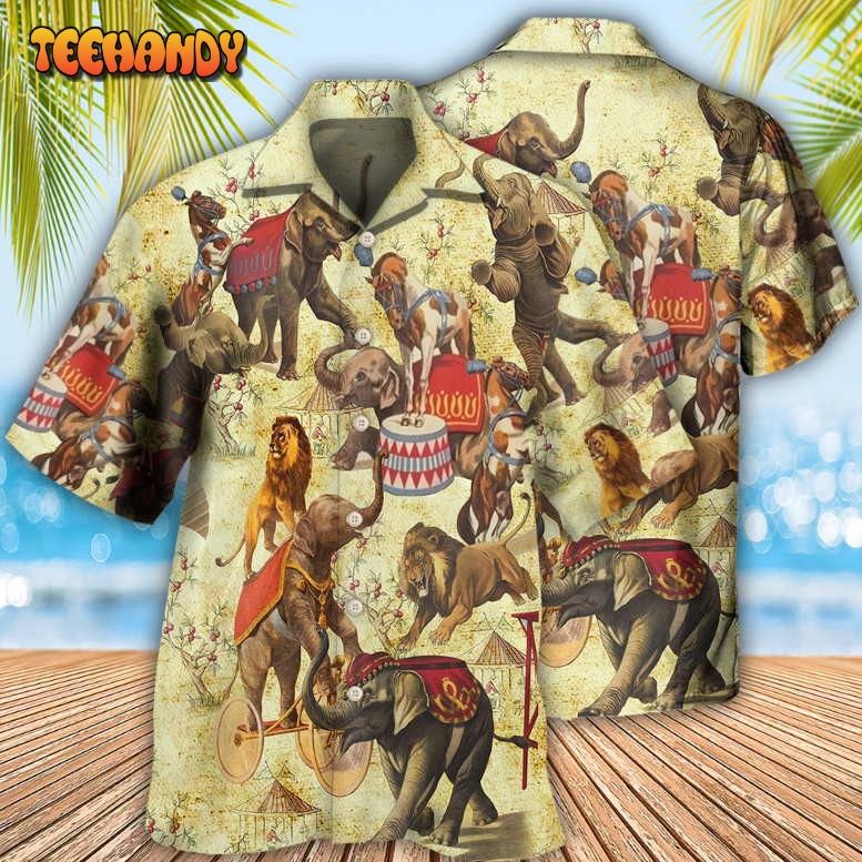 Elephant Circus Show Hawaiian Shirt