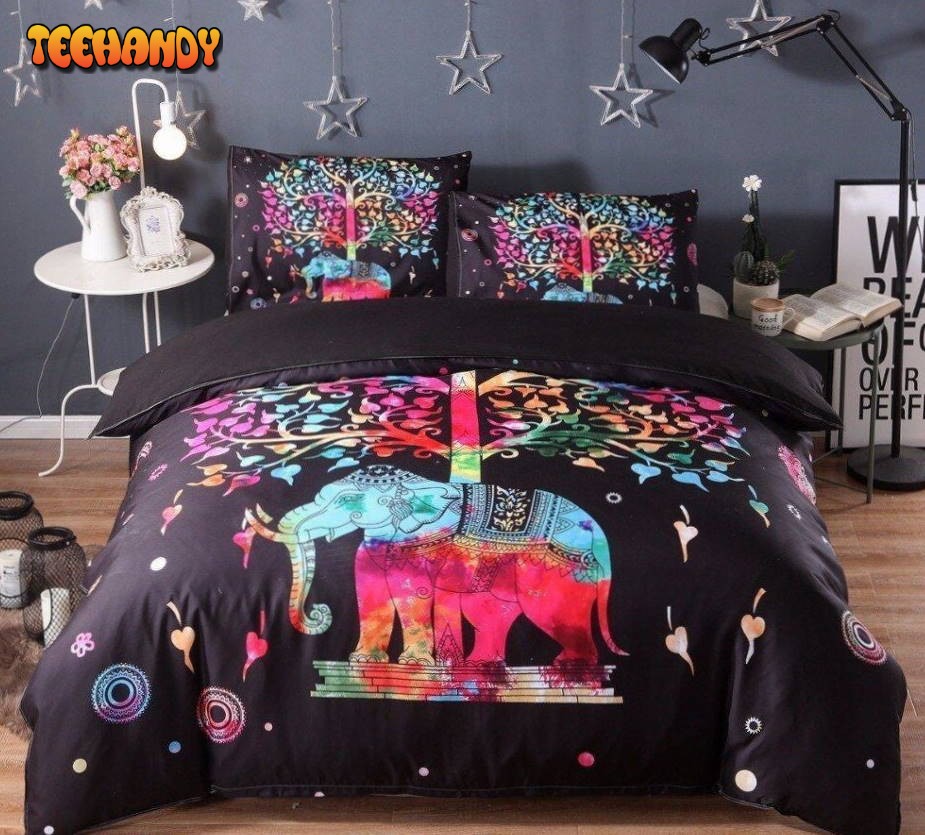 Elephant Mandala Bed Sheets Duvet Cover Bedding Sets