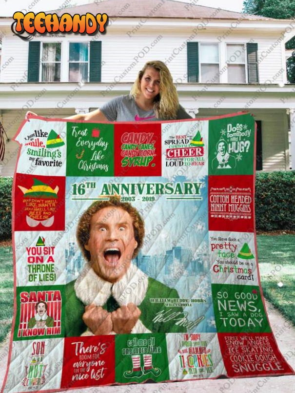 Elf 2 16Th Anniversary 3D Customized Quilt Blanket