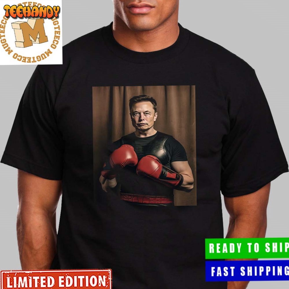 Elon Musk Wearing Gloves Vs Mark Zuckerberg Boxing Unisex T-Shirt