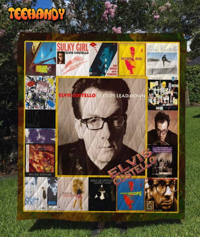 Elvis Costello Singles New Arrival 3D Quilt Blanket