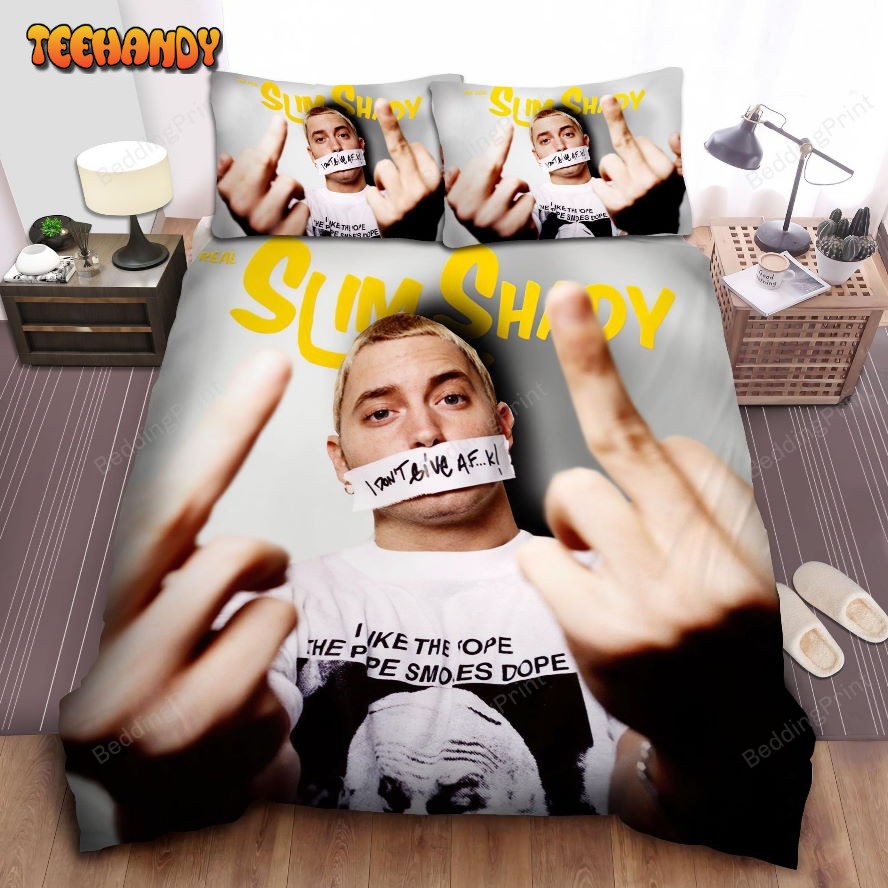 Eminem The Real Slim Shady Photograph Duvet Cover Bedding Sets