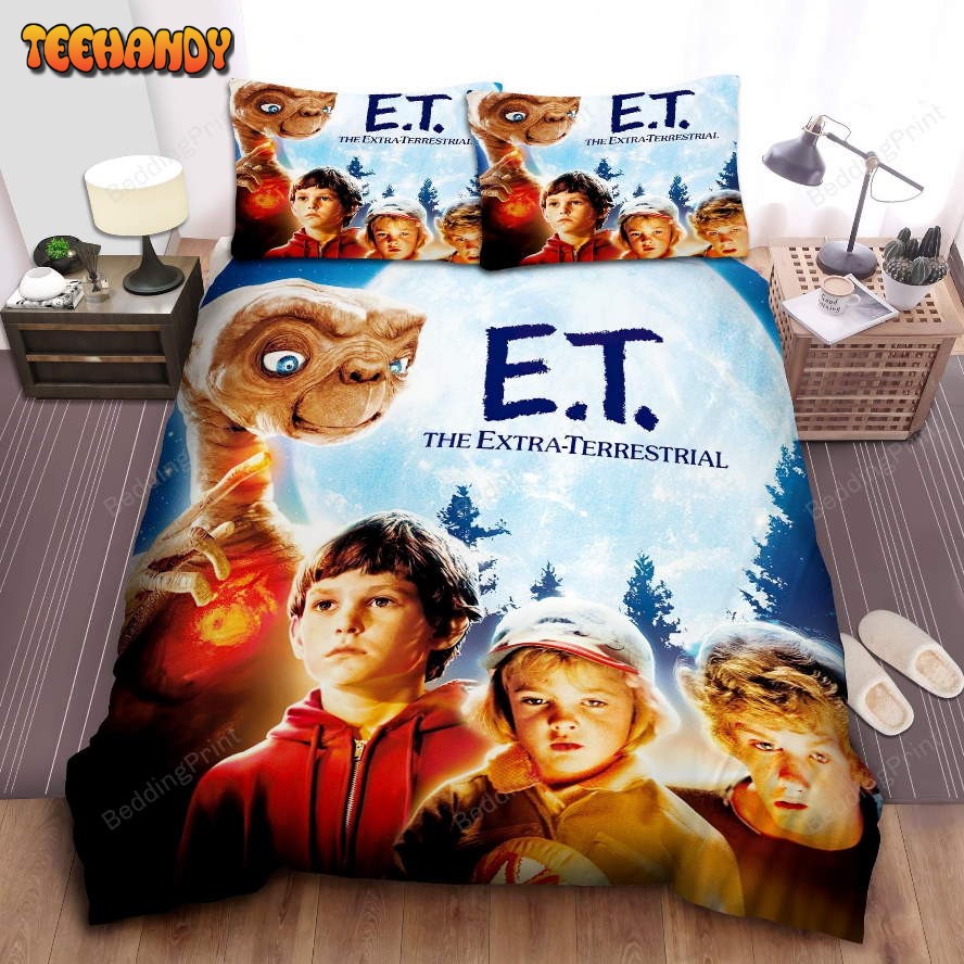 E.T. The Extra-Terrestrial And The Kids Vintage Photograph Bedding Sets