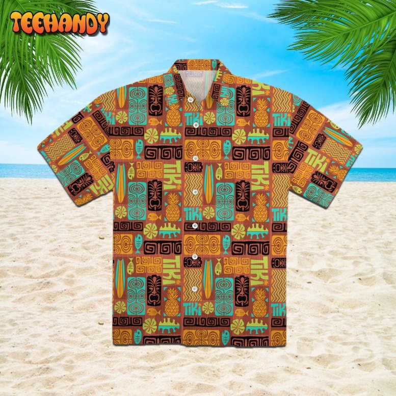 Exotic Tiki Pattern Hawaiian Shirt