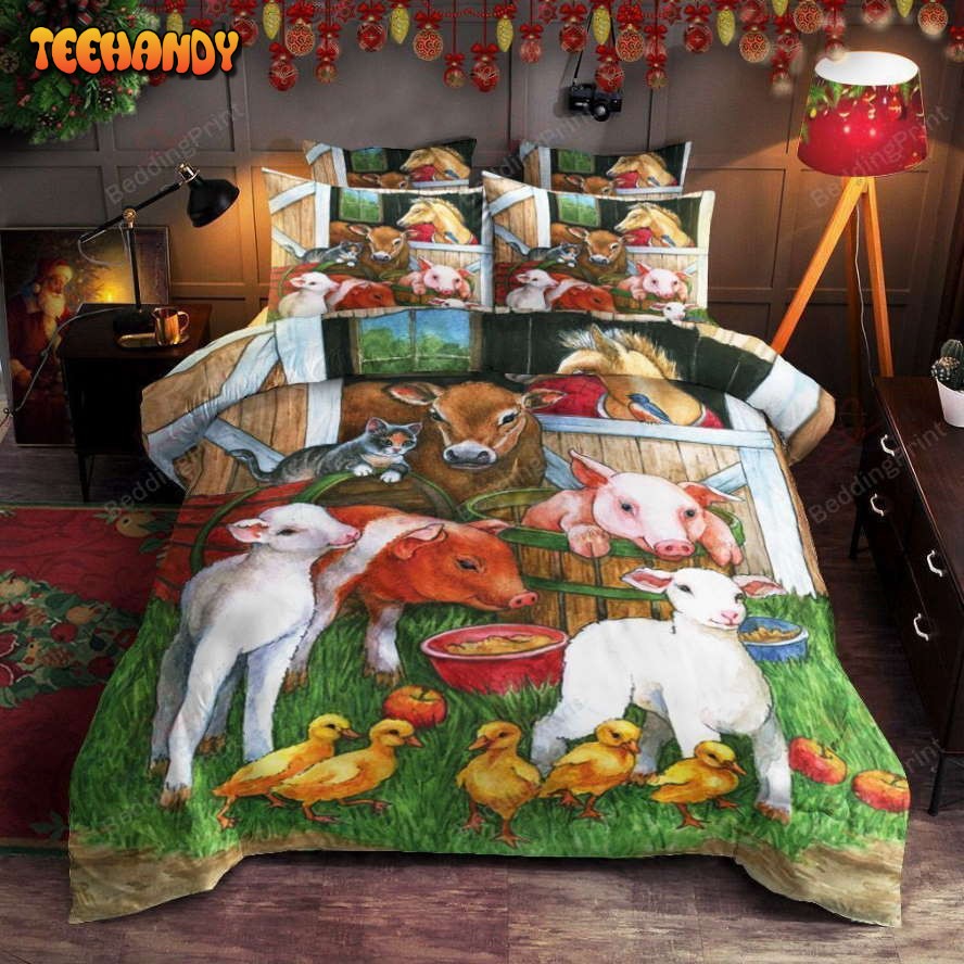 Farm Animals Bedding Set Bed Sheet Duvet Cover Bedding Sets