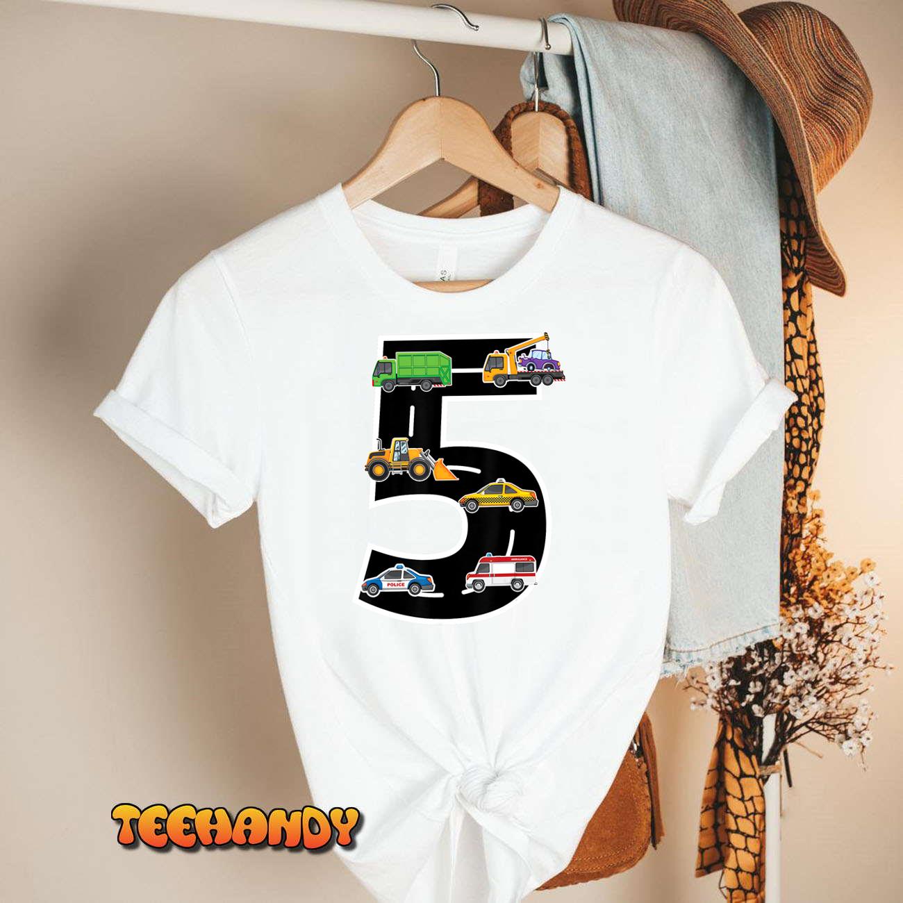 Fifth 5yr 5th Birthday Boy 5 Years Old Birthday Decoration T-Shirt