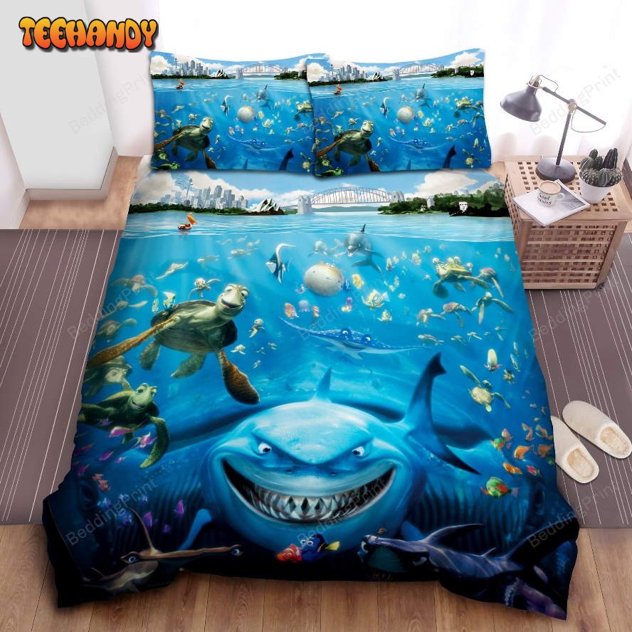 Finding Nemo All Characters In One Bed Sheets Duvet Cover Bedding Sets