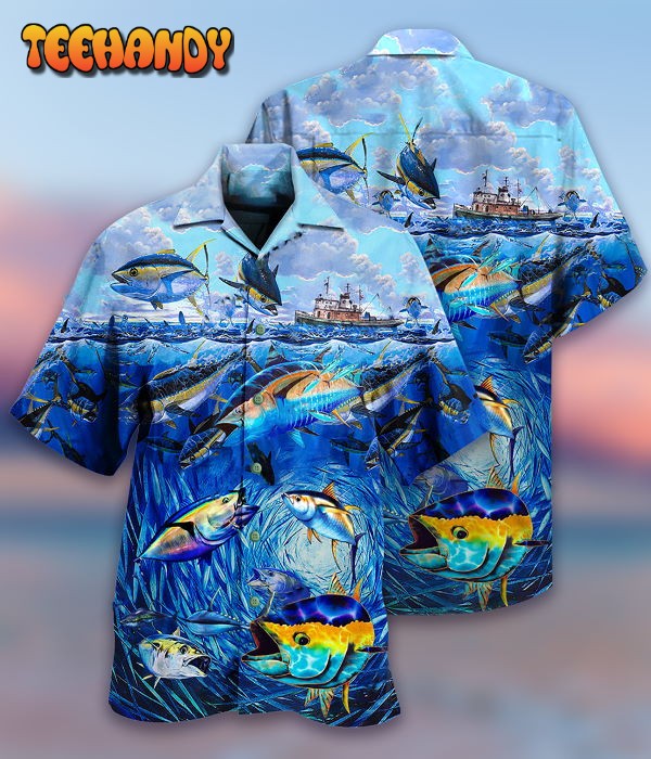 Fishing Love Fish Love Ocean Hawaiian Shirt