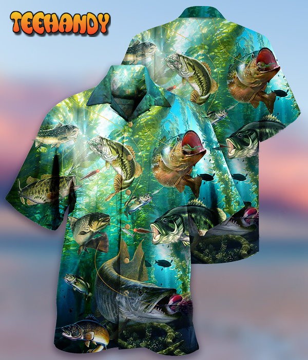 Fishing More Worry Less Blue Ocean Hawaiian Shirt