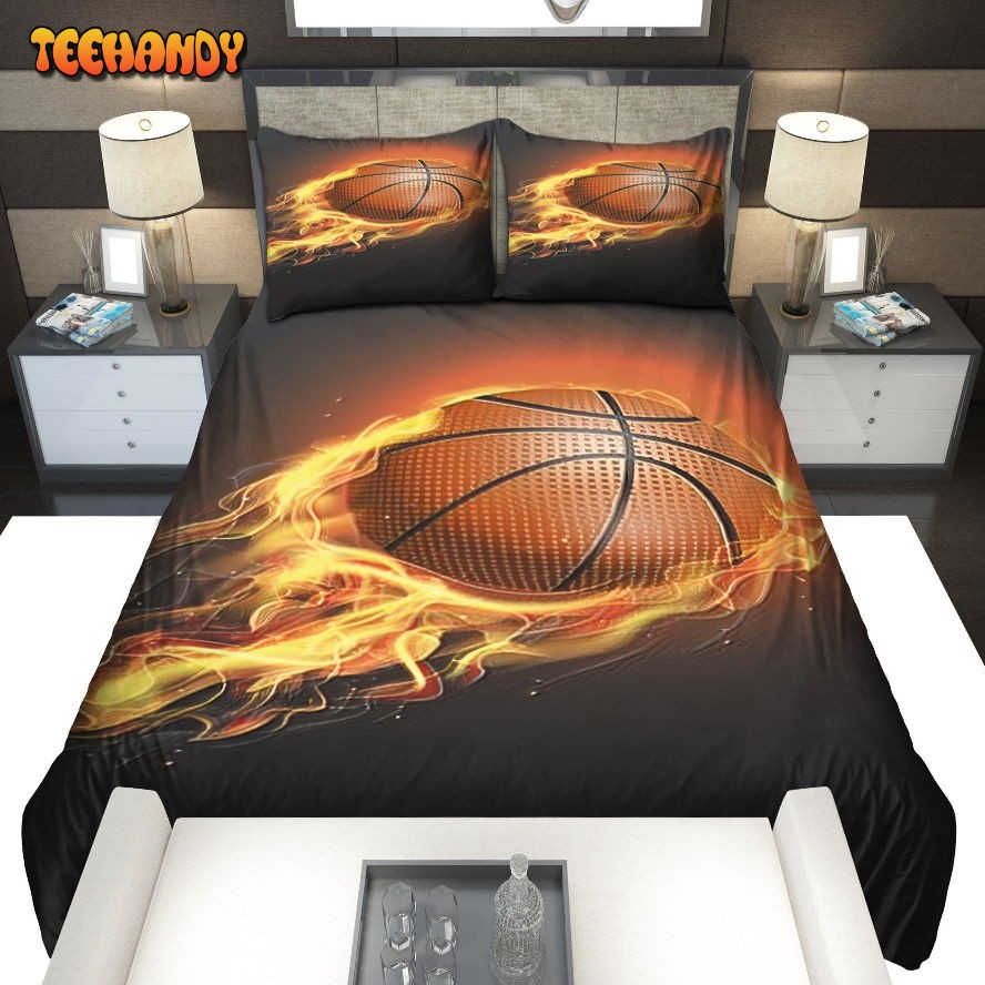 Flaming Basketball Bedding Sets