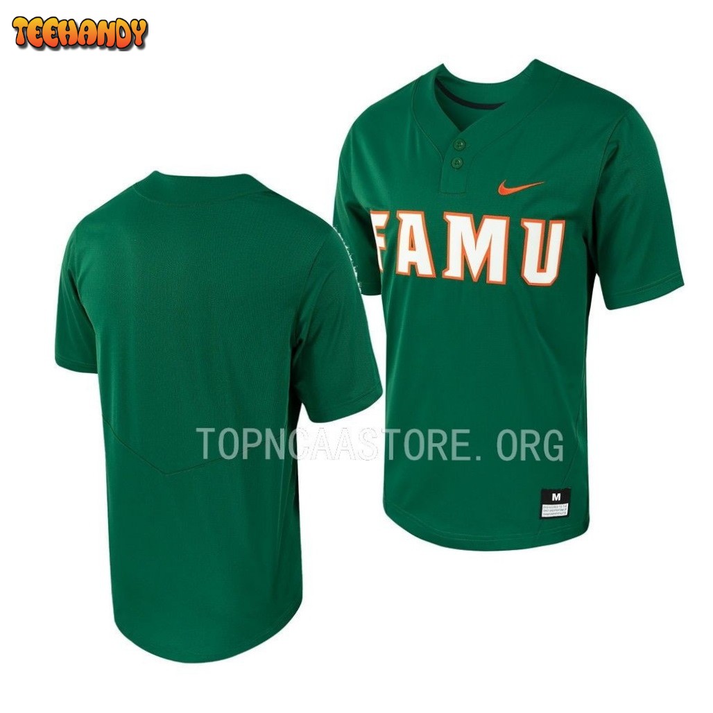 Florida AM Rattlers College Baseball Green 2-Button Jersey