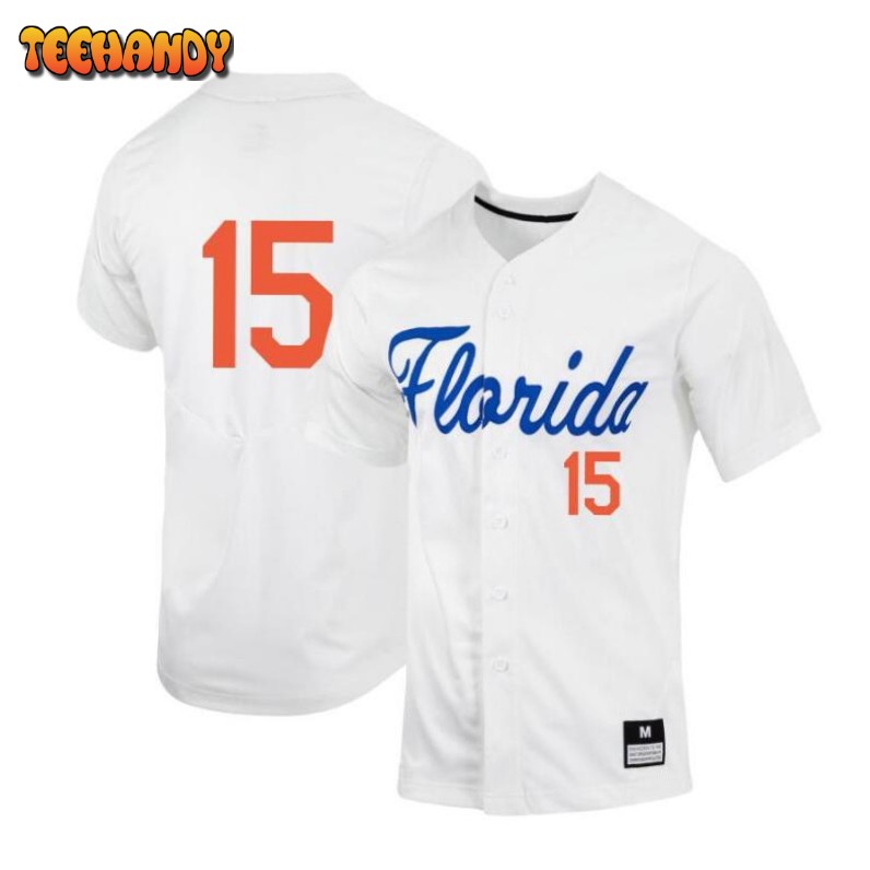 Florida Gators BT Riopelle White College Baseball Jersey