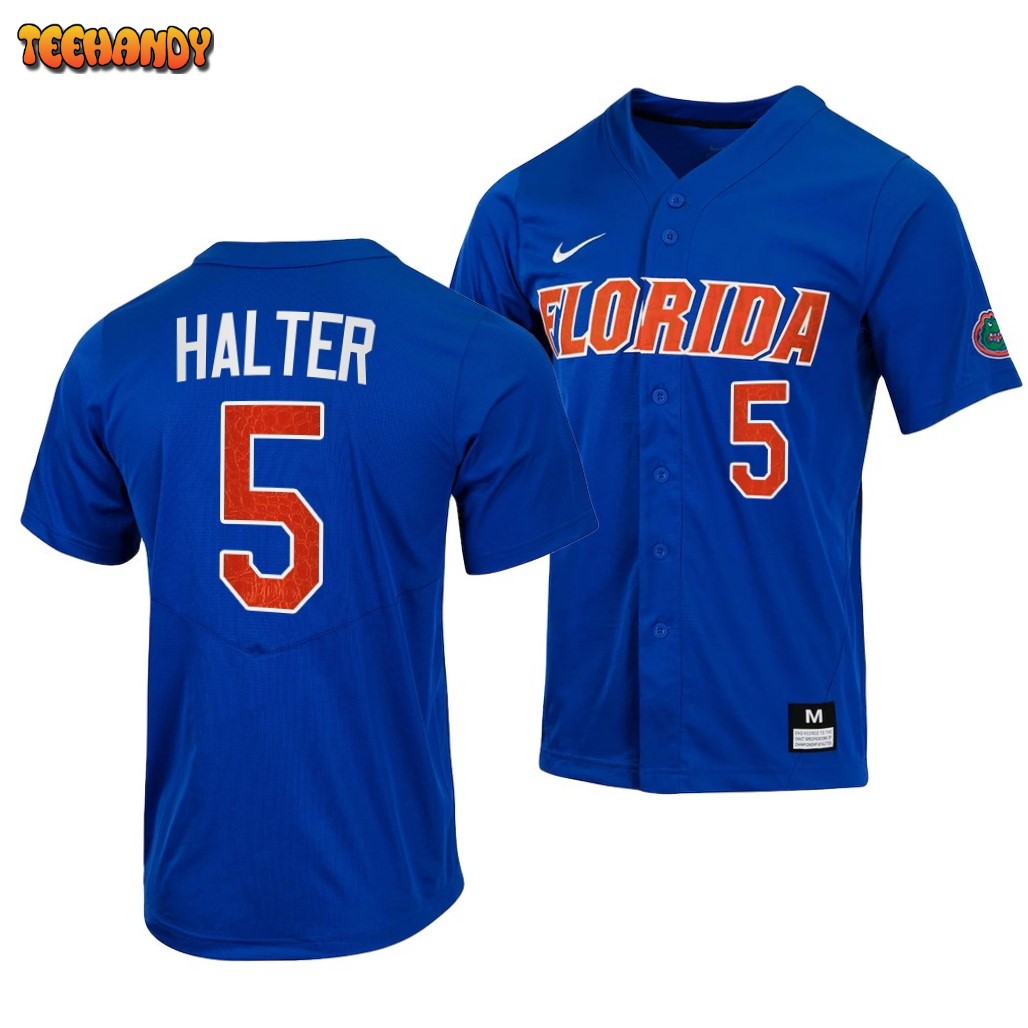 Florida Gators Colby Halter College Baseball Jersey Royal