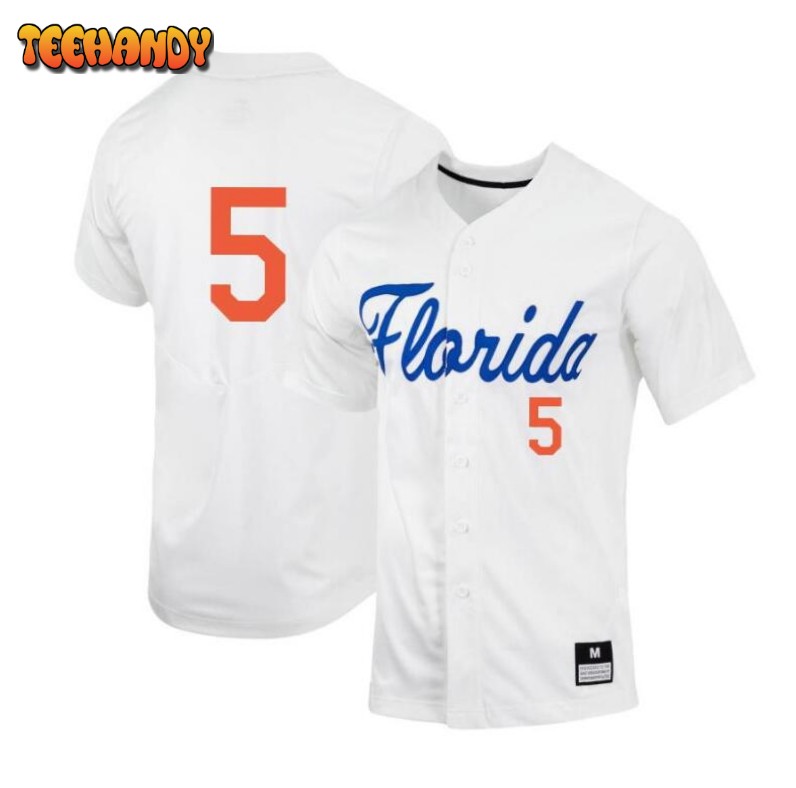 Florida Gators Colby Halter White College Baseball Jersey