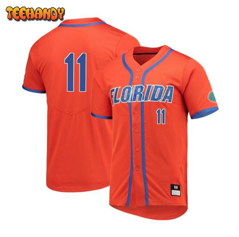 Florida Gators Michael Robertson Orange College Baseball Jersey