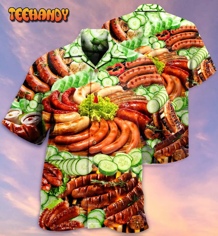 Food Life Is Better With Hot Dog Salad Hawaiian Shirt