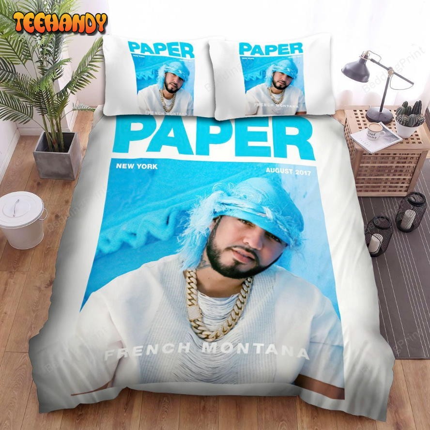 French Montana Paper Bed Sheets Duvet Cover Bedding Sets