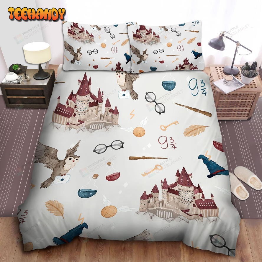 Freshman Harry Potter Wizard Equipment At Hogwarts Pattern Bedding Sets