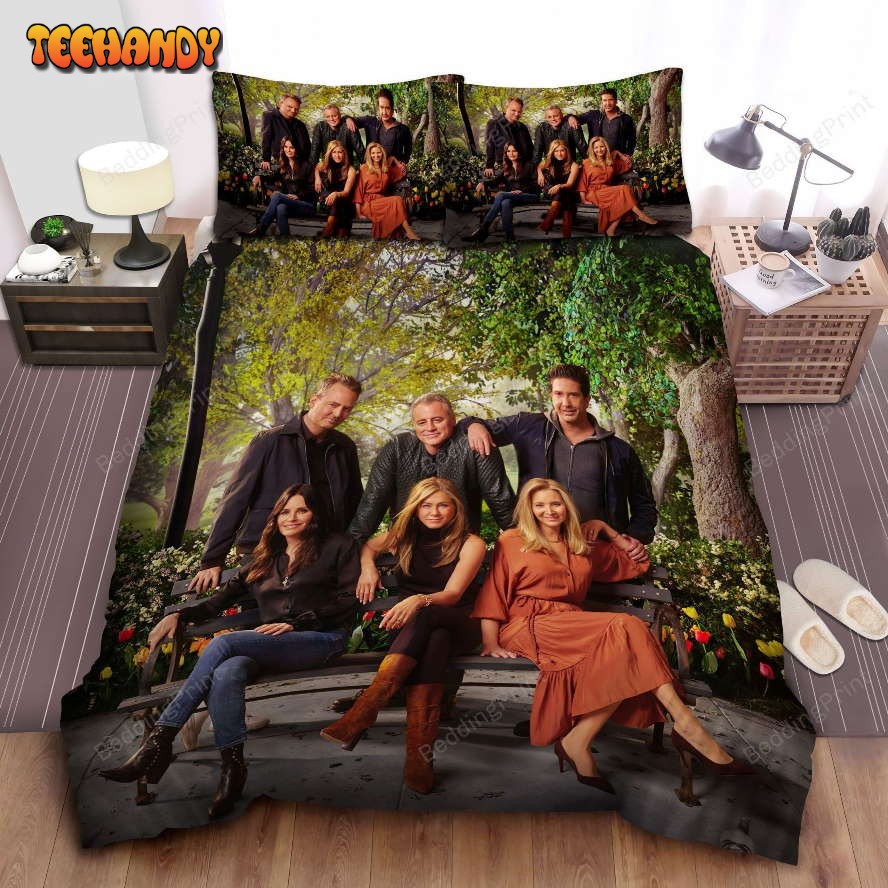 Friends Cast Group Photograph In 2021 Reunion Duvet Cover Bedding Sets