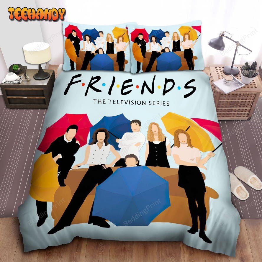 Friends Characters And Central Perk Orange Sofa Artwork Bedding Sets