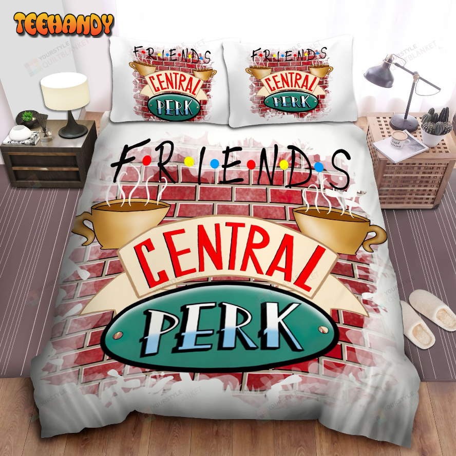 Friends The Central Perk Logo On The Wall Bed Sheets Duvet Cover Bedding Sets