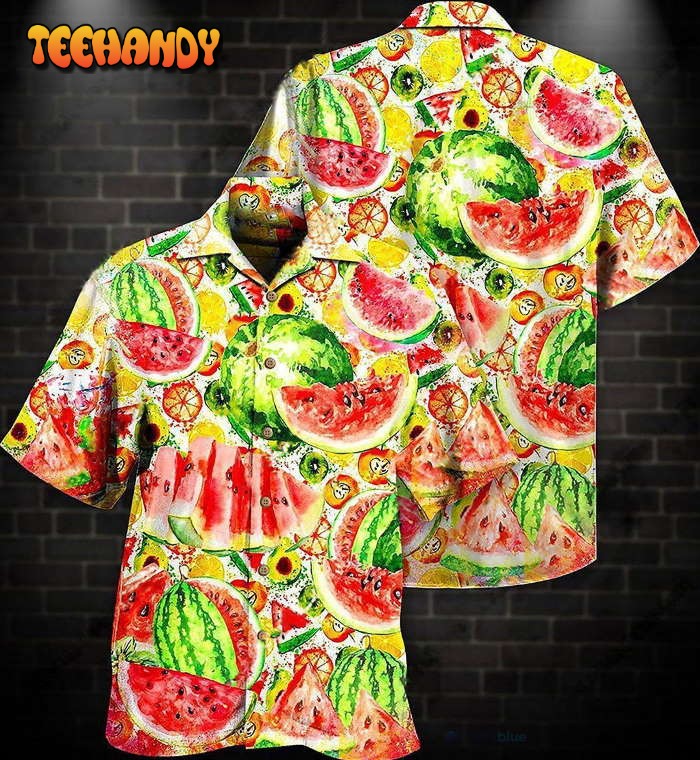 Fruit Summer Time Watermelon Hawaiian Shirt