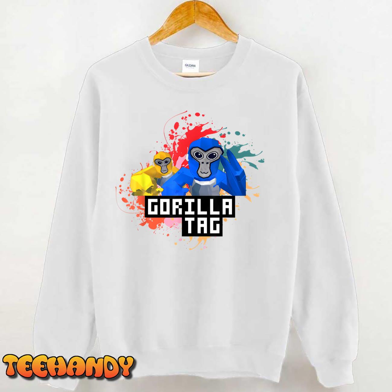 Funny Gorilla Tag Shirt, Gorilla Tag Merch Monke VR Game T-Shirt