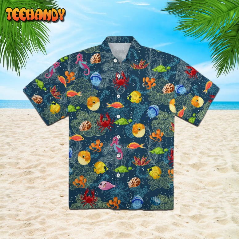 Funny Sea Life Hawaiian Shirt