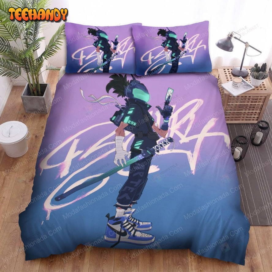 Futuristic Urban Ninja Digital Illustration 105 Bedding Sets