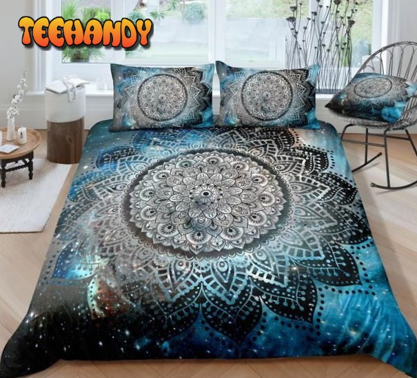 Galaxy Mandala Pattern Bed Sheets Duvet Cover Bedding Sets