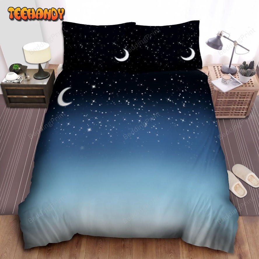 Galaxy Pattern Blend Bed Sheets Duvet Cover Bedding Sets